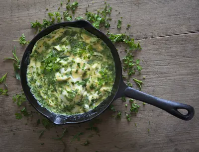 Omelett med färska örter