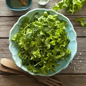 Grönsallad med vinägrett