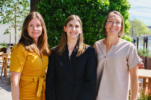 Caroline Wetterstrand, NN och Kristin Orrestig